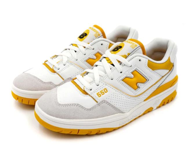 New Balance 550 Sea Salt Varsity Gold